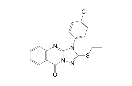 3-(4-Chlorophenyl)-2-(ethylthio)-[1,2,4]triazolo[5,1-b]quinazolin-9-one