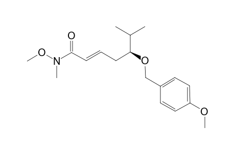 (R,E)-N-METHOXY-5-(4-METHOXYBENZYLOXY)-N,6-DIMETHYLHEPT-2-ENAMIDE