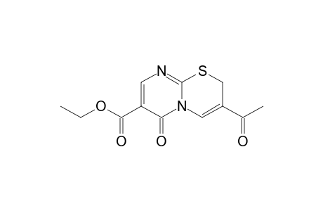 3-acetyl-6-keto-2H-pyrimido[2,1-b][1,3]thiazine-7-carboxylic acid ethyl ester