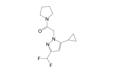 5-cyclopropyl-3-(difluoromethyl)-1-[2-oxo-2-(1-pyrrolidinyl)ethyl]-1H-pyrazole