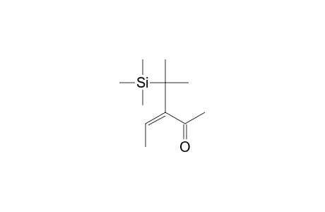3-Penten-2-one, 3-[1-methyl-1-(trimethylsilyl)ethyl]-, (E)-