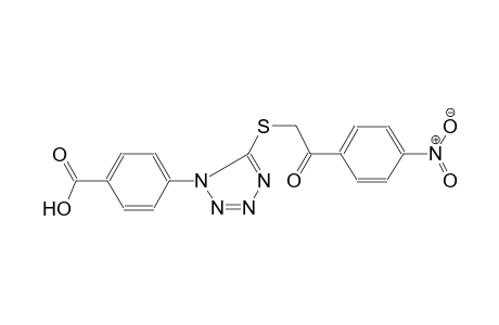 benzoic acid, 4-[5-[[2-(4-nitrophenyl)-2-oxoethyl]thio]-1H-tetrazol-1-yl]-