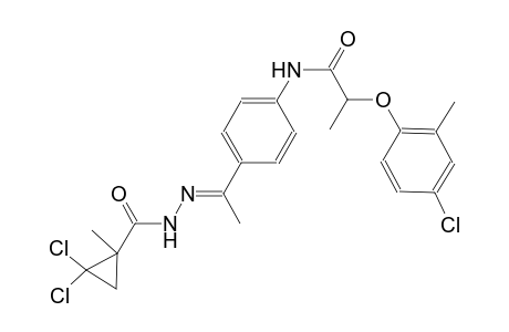 2-(4-chloro-2-methylphenoxy)-N-(4-{(1E)-N-[(2,2-dichloro-1-methylcyclopropyl)carbonyl]ethanehydrazonoyl}phenyl)propanamide