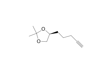 (S)-2,2-dimethyl-4-(pent-4-ynyl)-1,3-dioxolane