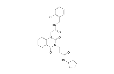 3-(1-{2-[(2-chlorobenzyl)amino]-2-oxoethyl}-2,4-dioxo-1,4-dihydro-3(2H)-quinazolinyl)-N-cyclopentylpropanamide