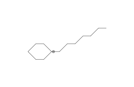 Heptyl-1-cyclohexyl cation