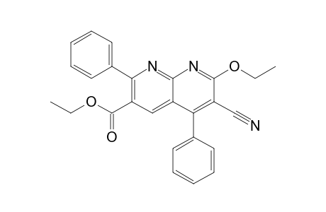3-Cyano-2-ethoxy-6-ethoxycarbonyl-4,7-diphenyl-1,8-naphthyridine