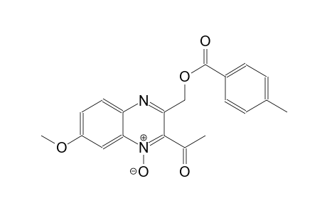 (3-acetyl-6-methoxy-4-oxido-2-quinoxalinyl)methyl 4-methylbenzoate