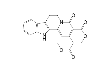 2-[(Methoxycarbonyl)methyl]-4-oxo-4,6,7,12-tetrahydroindolo[2,3-a]quinolizin-3-carboxylic acid-methylester