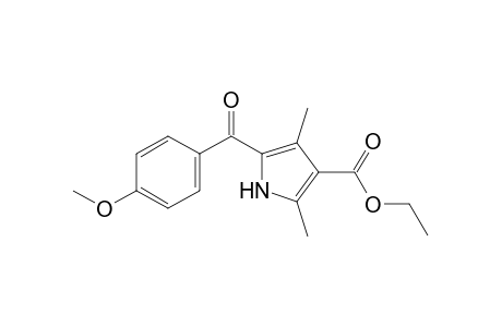 5-(p-anisoyl)-2,4-dimethylpyrrole-3-carboxylic acid, ethyl ester