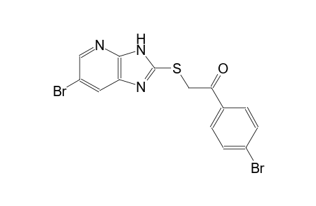 2-[(6-bromo-3H-imidazo[4,5-b]pyridin-2-yl)sulfanyl]-1-(4-bromophenyl)ethanone