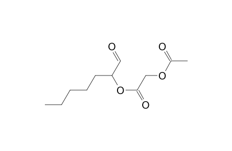 Acetic acid, (acetyloxy)-, 1-formylhexyl ester