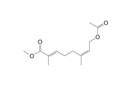 2,6-Octadienoic acid, 8-acetoxy-2,6-dimethyl-, methyl ester