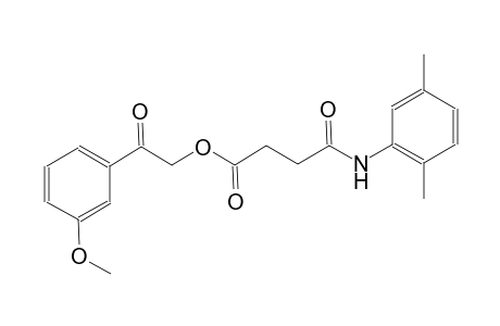 2-(3-methoxyphenyl)-2-oxoethyl 4-(2,5-dimethylanilino)-4-oxobutanoate