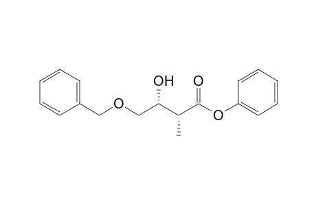 (2R,3R)-3-hydroxy-2-methyl-4-phenylmethoxybutanoic acid phenyl ester