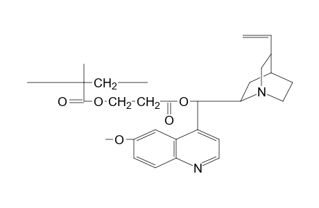 Quinine ester of poly[(carboxyethyleneoxycarbonyl)-1-methyl-1-ethylene]