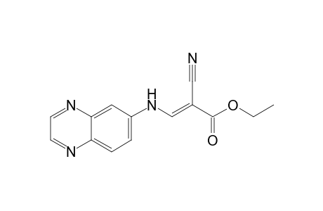 Ethyl 2-cyano-3-[(quinoxalin-6'-yl)amino]-propenoate