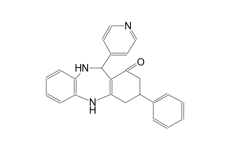 1H-dibenzo[b,e][1,4]diazepin-1-one, 2,3,4,5,10,11-hexahydro-3-phenyl-11-(4-pyridinyl)-