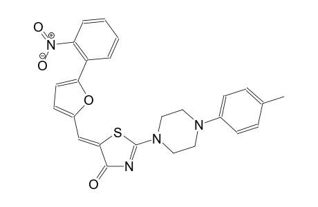 (5Z)-2-[4-(4-methylphenyl)-1-piperazinyl]-5-{[5-(2-nitrophenyl)-2-furyl]methylene}-1,3-thiazol-4(5H)-one
