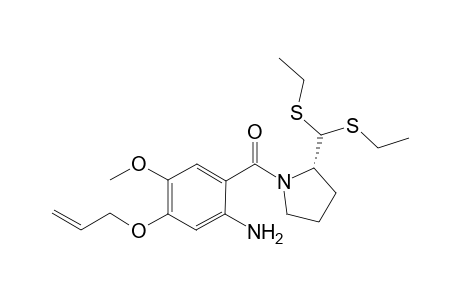 (2-amino-5-methoxy-4-prop-2-enoxyphenyl)-[(2S)-2-[bis(ethylsulfanyl)methyl]pyrrolidin-1-yl]methanone