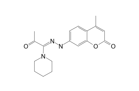 4-METHYL-7-[2-[2-OXO-1-(PIPERIDIN-1-YL)-PROPYLIDENE]-HYDRAZINYL]-2H-CHROMEN-2-ONE