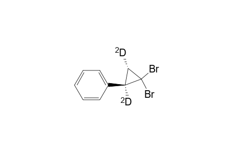 Benzene, (3,3-dibromocyclopropyl-1,2-d2)-, trans-(.+-.)-