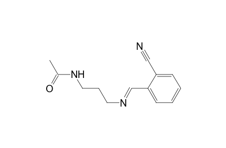 Acetamide, N-[3-[[(2-cyanophenyl)methylene]amino]propyl]-