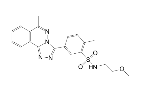 N-(2-methoxyethyl)-2-methyl-5-(6-methyl[1,2,4]triazolo[3,4-a]phthalazin-3-yl)benzenesulfonamide