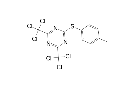 1,3,5-Triazine, 2-[(4-methylphenyl)thio]-4,6-bis(trichloromethyl)-