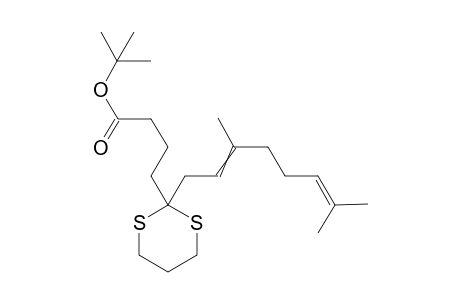 tert-butyl 4-[2-(3,7-dimethylocta-2,6-dienyl)-1,3-dithian-2-yl]butanoate