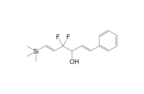 (1E,5E)-4,4-bis(fluoranyl)-1-phenyl-6-trimethylsilyl-hexa-1,5-dien-3-ol