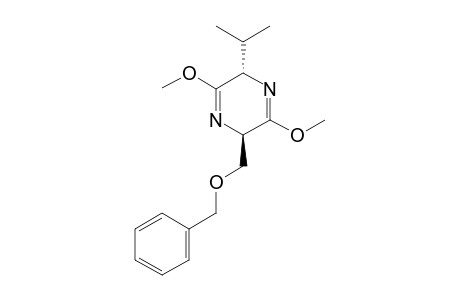 (3S,6R)-6-BENZYLOXYMETHYL-3-ISOPROPYL-2,5-DIMETHOXY-3,6-DIHYDROPYRAZINE