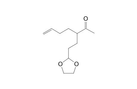 3-[2-(1,3-dioxolan-2-yl)ethyl]-6-hepten-2-one