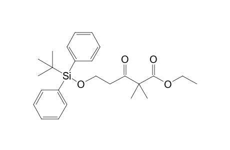 5-[tert-butyl(diphenyl)silyl]oxy-2,2-dimethyl-3-oxopentanoic acid ethyl ester