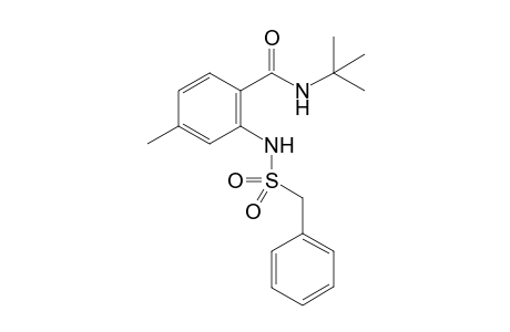 N-(tert-Butyl)-4-methyl-2-[(phenylmethyl)sulfonamido]benzamide