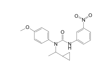 Urea, 1-(1-cyclopropylethyl)-1-(4-methoxyphenyl)-3-(3-nitrophenyl)-
