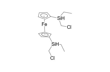 (chloromethyl)cyclopentadienyldimethylsilane, iron derivative