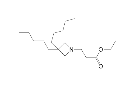 1-Azetidinepropanoic acid, 3,3-dipentyl-, ethyl ester