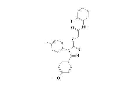N-(2-fluorophenyl)-2-{[5-(4-methoxyphenyl)-4-(4-methylphenyl)-4H-1,2,4-triazol-3-yl]sulfanyl}acetamide