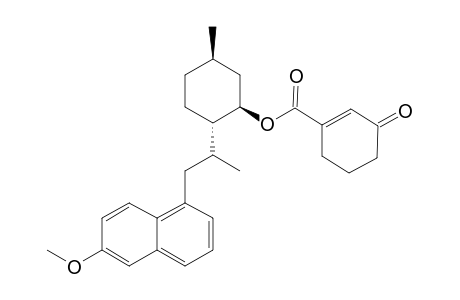 (+-)-(1R,2S,5R)-5-Methyl-2-[1-methyl-2-(6-methoxynaphthyl)ethyl]cyclohexyl-3-oxo-1-cyclo-hexenecarboxylate