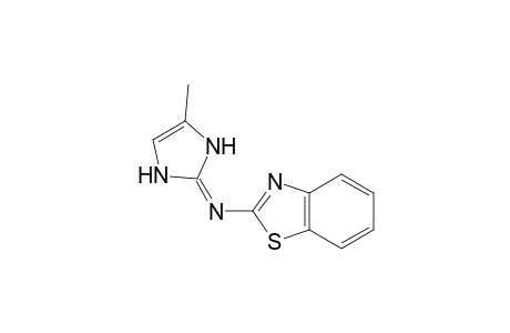 N-[(2Z)-4-Methyl-1,3-dihydro-2H-imidazol-2-ylidene]-1,3-benzothiazol-2-amine