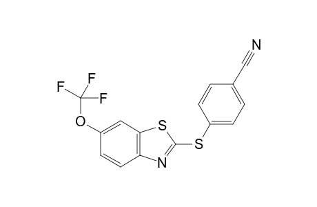 4-((6-(trifluoromethoxy)benzo[d]thiazol-2-yl)thio)benzonitrile
