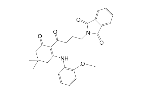 2-[4-keto-4-[6-keto-4,4-dimethyl-2-(o-anisidino)cyclohexen-1-yl]butyl]isoindoline-1,3-quinone