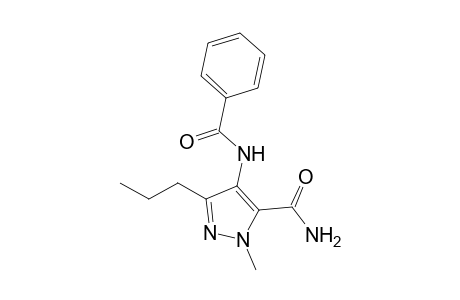 4-Benzamido-2-methyl-5-propyl-3-pyrazolecarboxamide