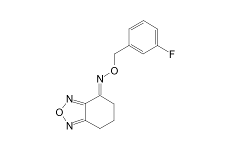 5H-Benzo[1,2,5]oxadiazol-4-one, 6,7-dihydro-, o-(3-fluorobenzyl)oxime