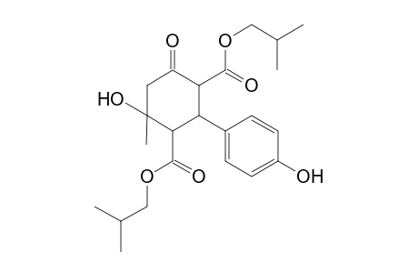 4-Hydroxy-2-(4-hydroxyphenyl)-4-methyl-6-oxocyclohexane-1,3-dicarboxylic acid bis(2-methylpropyl) ester