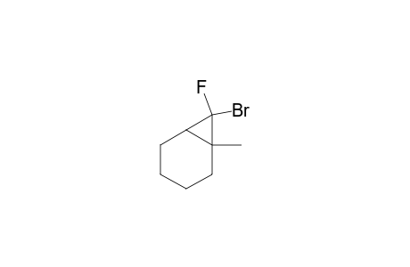 7-Bromo-7-fluoro-1-methylbicyclo(4.1.0)heptane