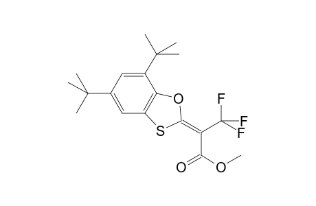 2-(5,7-Di-tert-butyl-benzo[1,3]oxathiol-2-ylidene)-3,3,3-trifluoro-propionic acid methyl ester