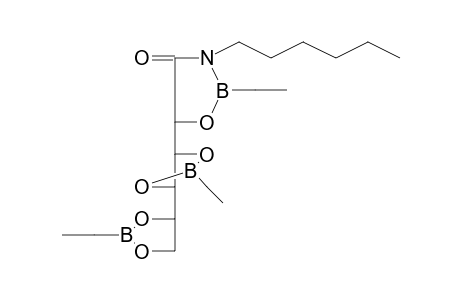 L-Mannonamide, 1,2:3,4:5,6-tris-O-ethaneboronate-N-hexyl-
