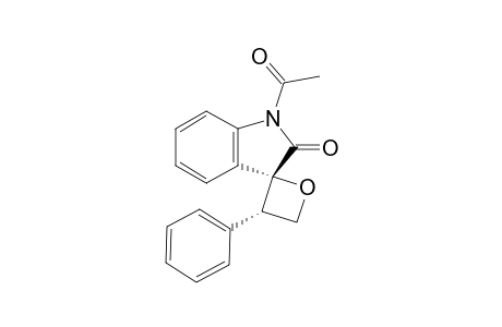 (3R,3'S)-1-acetyl-3'-phenyl-2-spiro[indole-3,2'-oxetane]one